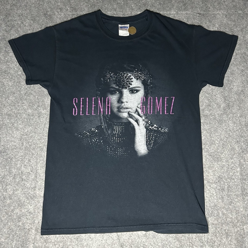 Selena Gomez 2013 Tour Men's Small Black T-shirt Stars Dance
